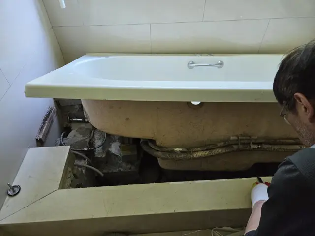 분당 월풀욕조 수리 이전 모습